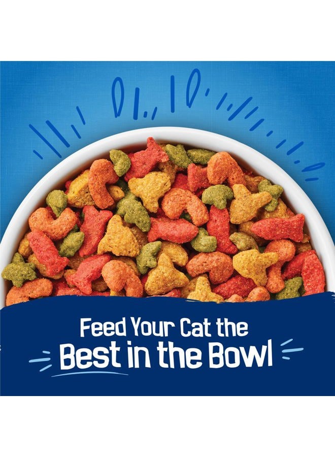 Friskies طعام جاف للقطط من بوريانا فريسكيز بنكهة المأكولات البحرية مع نكهات السلمون والتونة والجمبري - 22 رطل. - Image 3